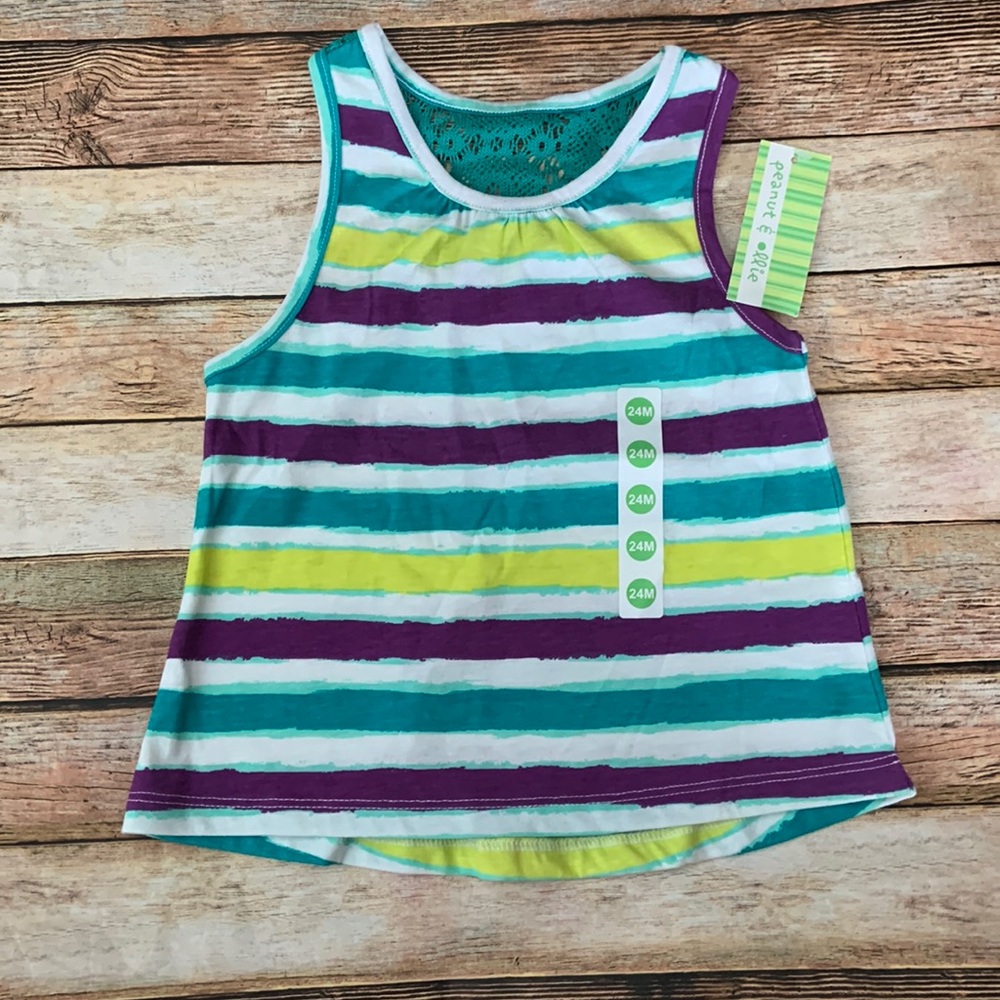 NWT Peanut & Ollie Striped Tank Top